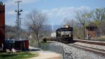 NS yard job E19 with cars received from CSX heads back to NS's Montview Yard.